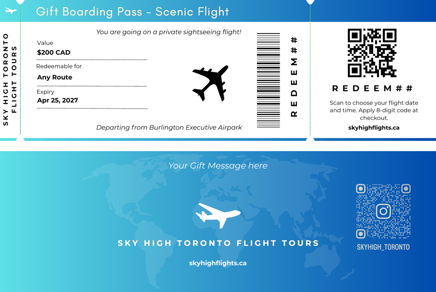 Sample gift card